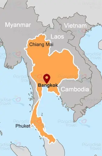 Thailand map for your Thailand tours