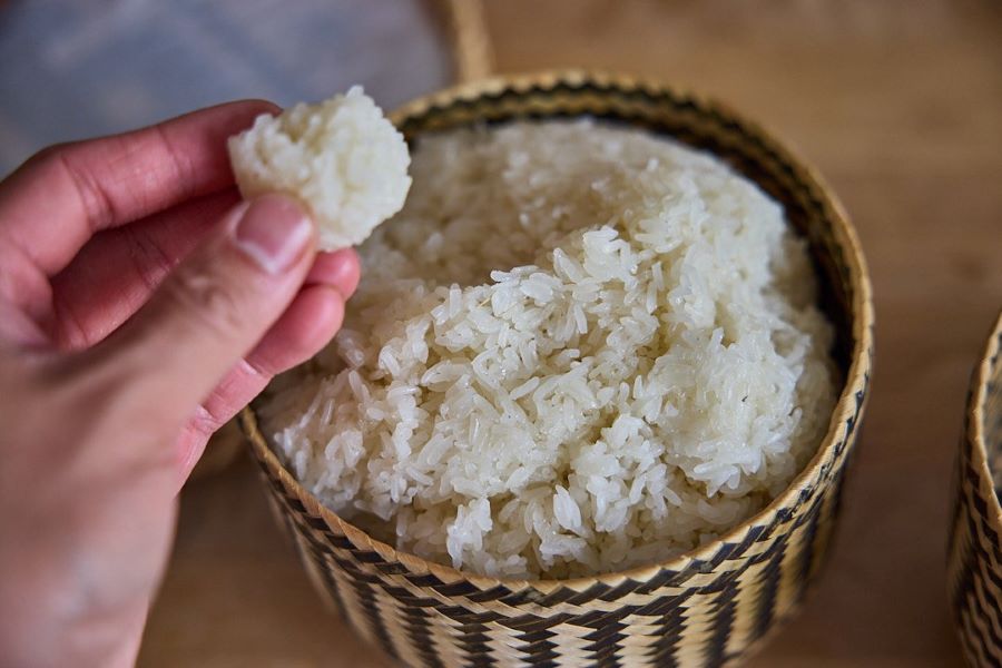 Laos food isn’t complete without sticky rice-simple, satisfying, and always shared