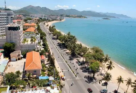 Nha Trang beach, the place you will visit in your Saigon to Hanoi Highlights Tour in 12 Days