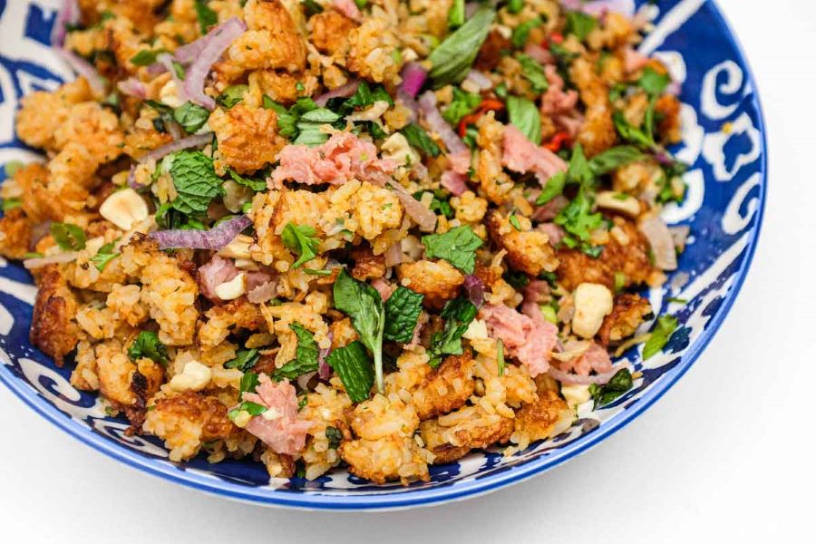 Experience Laos food culture through Nam Khao’s unique crunch and flavor burst