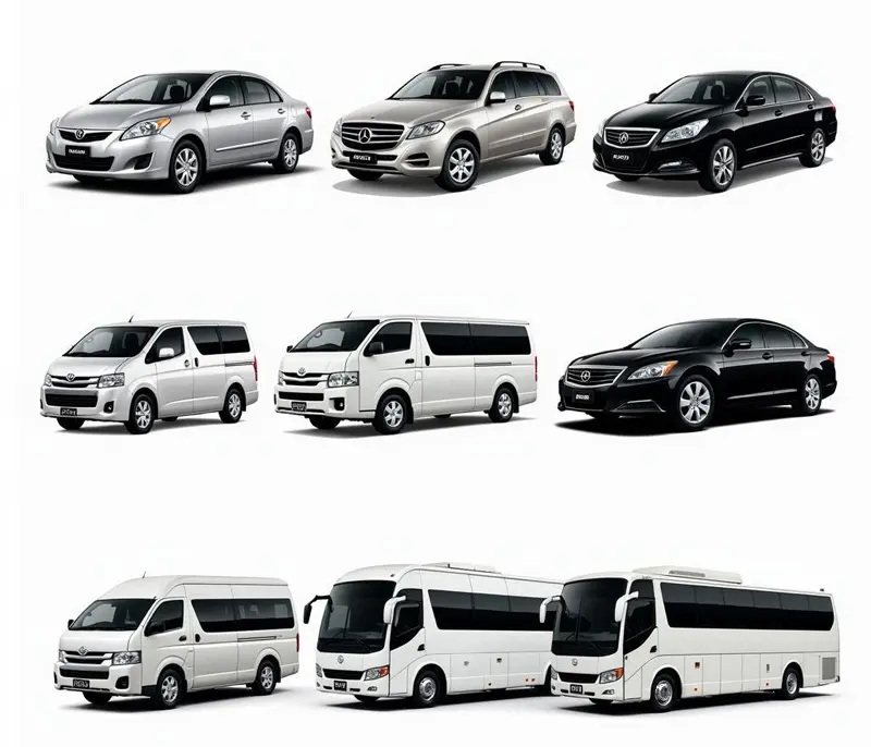 Our cars - choose your suitable vehicle during your tour to discover Vietnam