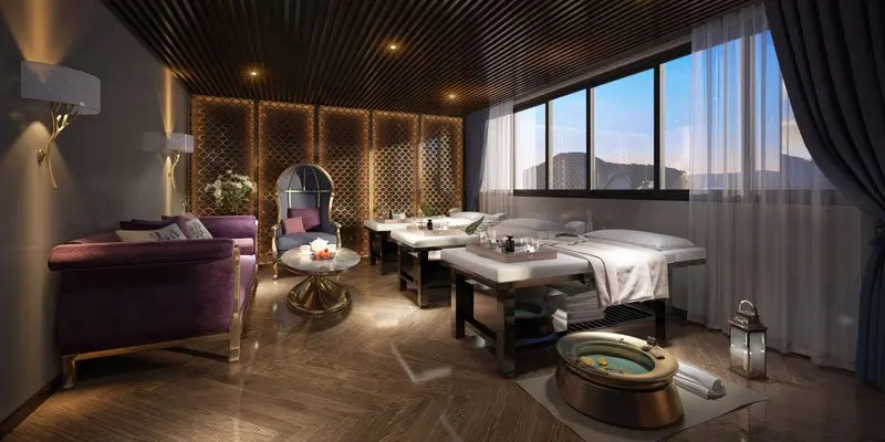 Spa with ocean view