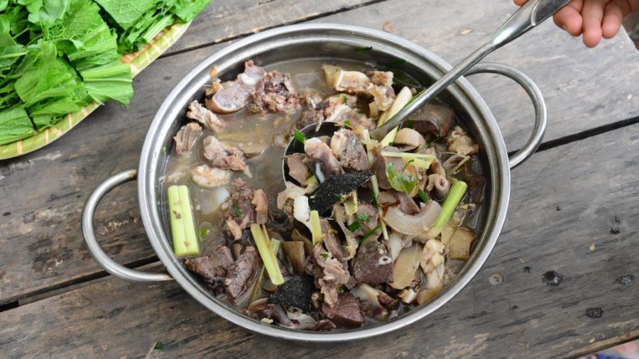 Three Bowls One Vietnam, savoring Thang Co Bac Ha, a Northern culinary treasure.