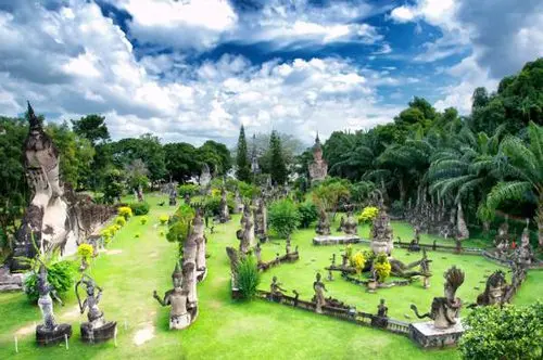 Wat Xieng Khuan or the Buddha Park in Vientiane